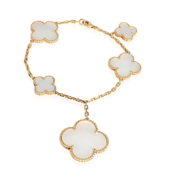 <CHIBA>MAGIC CLOVER MOP BRACELET 5 MOTIFS