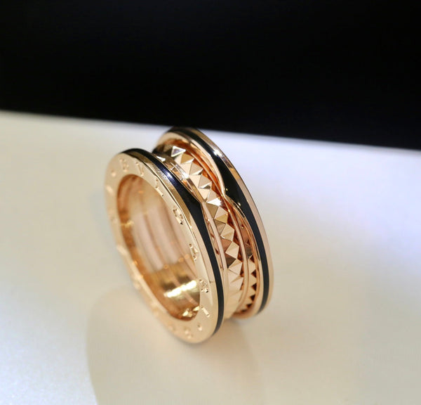 <chiba> ZERO 1 ROSA GOLD SCHWARZER KERAMIKRING</chiba>