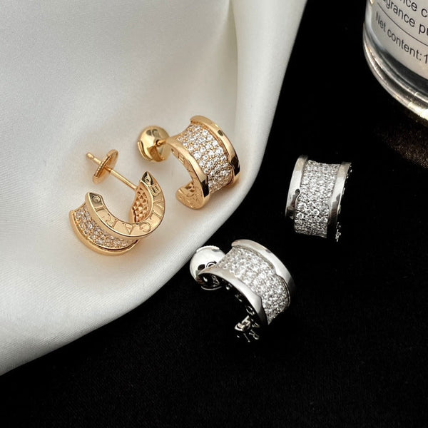 <CHIBA>ZERO 1 DIAMOND PAVED EARRINGS