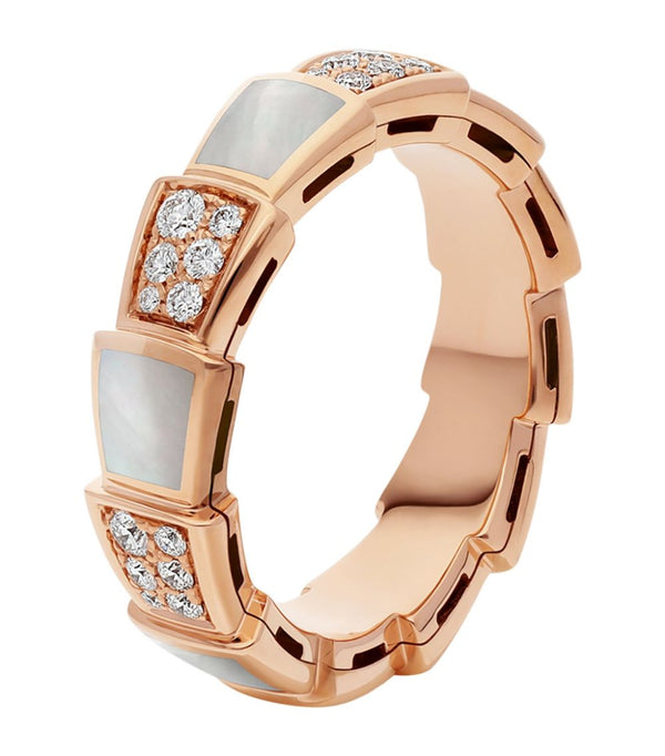 <chiba> SERPENTI RING ROTGOLD MIT DIAMANTEN, 4 MM</chiba>