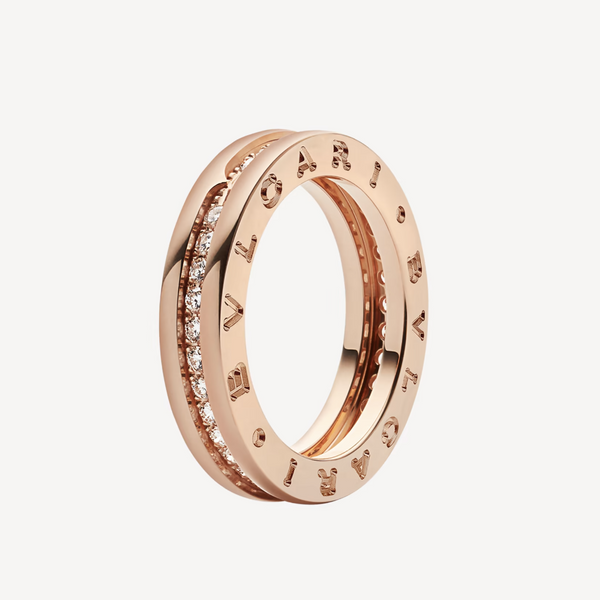 <chiba> ZERO 1 EINBAND-PAVIERTE DIAMANTEN AUF DEM SPIRALRING</chiba>