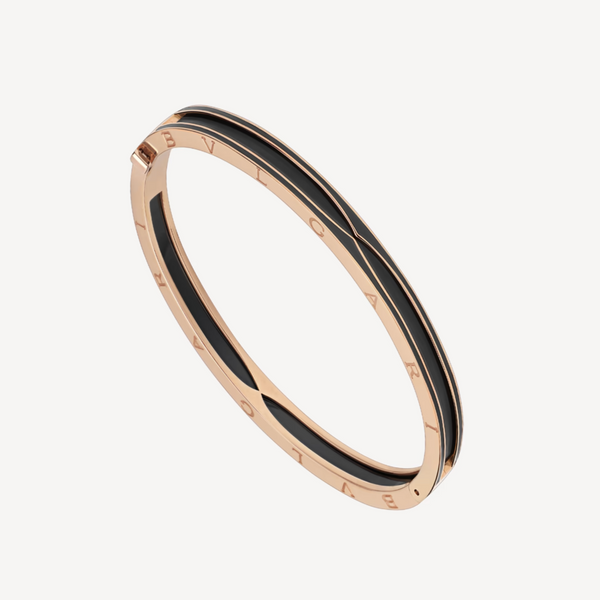 <chiba> ZERO 1 ROSA GOLD MIT MATTSCHWARZEM KERAMIKARMBAND</chiba>