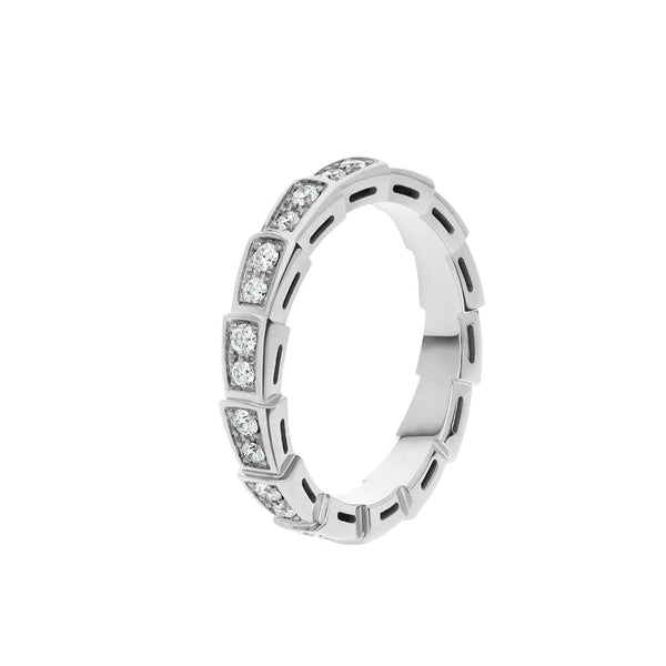 <chiba> SERPENTI RING SILBER DIAMANT BEFESTIGT 3MM</chiba>