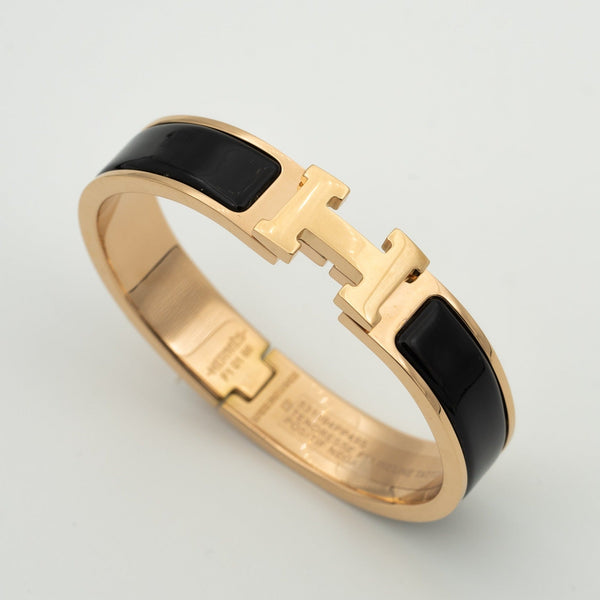 <CHIBA>H BLACK BRACELET